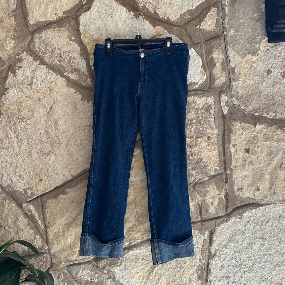 Y2K LOW RISE TOMMY HILLFIGER JEAN CAPRIS SMALL